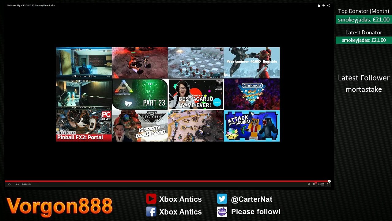 E3 Recap trailers...Vorgon888....waiting for ARK server update