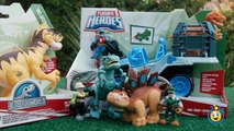 Jurassic World Toys Playskool Heroes Dino Tracker 4X4 & Dinosaur Velociraptor Raptor Figure-9JEbdMbxGIE