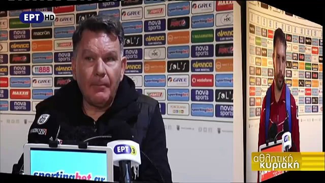 26η ΠΑΟΚ-ΑΕΛ 2-0 2016-17 Κούγιας δηλώσεις (Αθλητική Κυριακή)