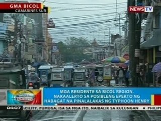Mga residente ng Bicol region, nakaalerto sa posibleng epekto ng habagat