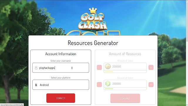 Golf Clash Hack Online (Android/iOS) - Unlimited Coins & Gems