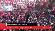 Erdoğan’dan CHP’li vekile sert sözler