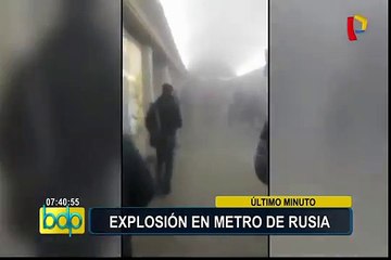 Rusia: explosiones en metro de San Petersburgo dejan al menos 10 muertos
