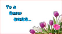 Thank You to a Great Boss | Thank you note to Boss | Thank you Ecard | Whatsapp Video