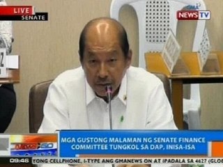 NTG: Pagdinig sa Senado kaugnay ng DAP (Part 1)