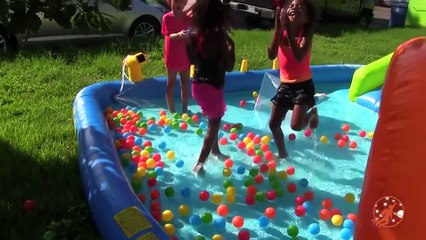 Kids Inflatable Water Slide Compilation w_ Disney Princess and Olaf Surprise-2svuvPQAQnI