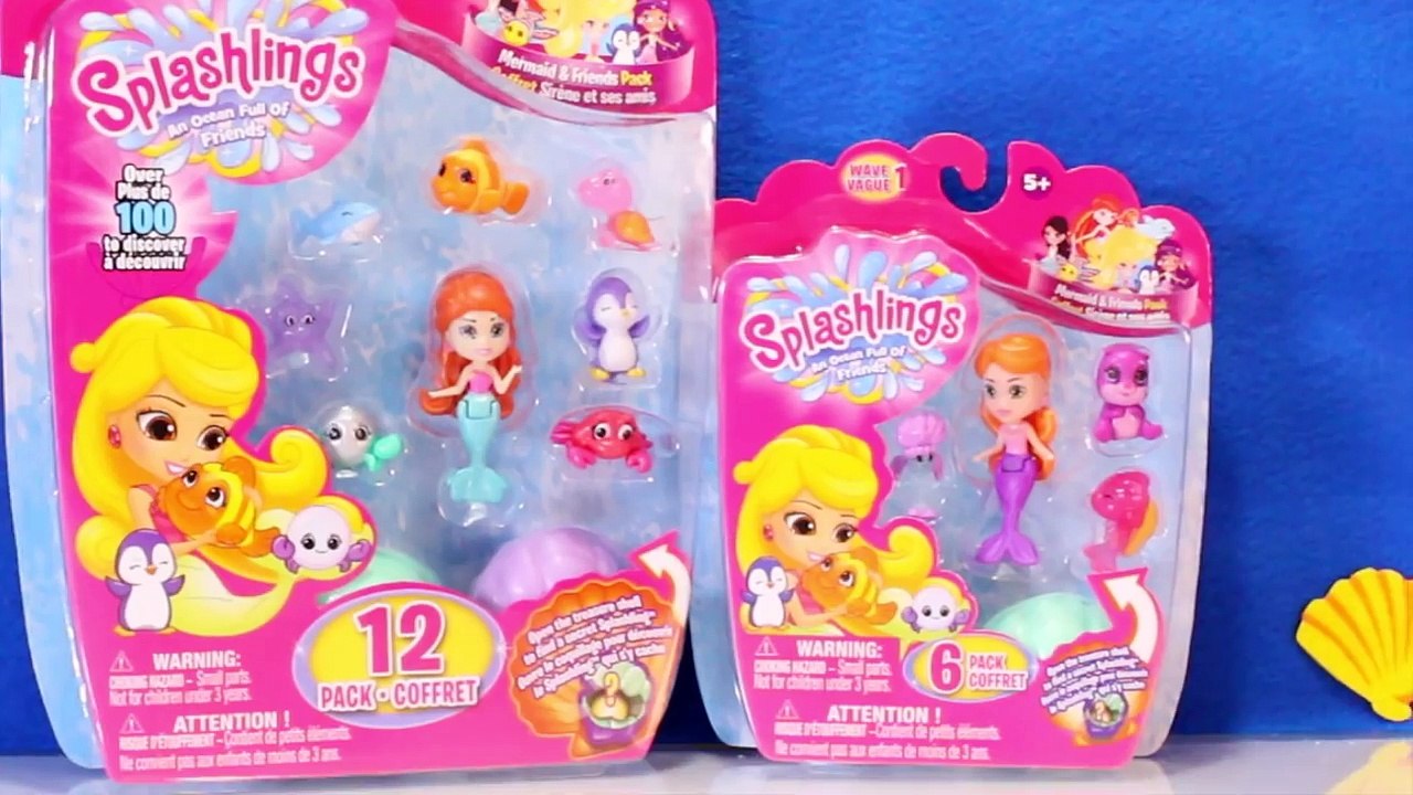 Splashlings Mermaids RESCUE SHARK   6 and 12 Pack Toy Opening Video For Kids-6sMvd4_Hbxw