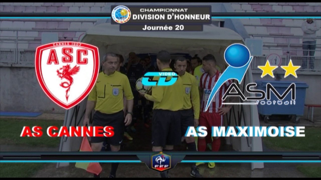 Résumé AS CANNES  3 - 2 AS MAXIMOISE  J20 DH 2016-2017