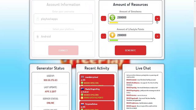 The Sims FreePlay Hack Online (Android/iOS) - Unlimited Simoleons & Lifestyle Points