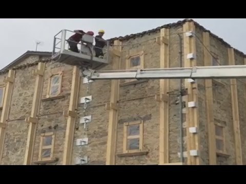 Ascoli Piceno - Terremoto, lavori su tratto Venarotta-Roccafluvione (03.04.17)