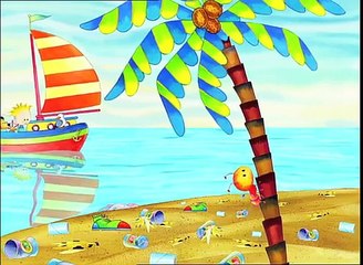 Cartoons Dougie in disguise as an Beach Cleaner