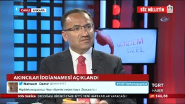 Bakan Bekir Bozdağ: (Kontrollü Darbe İddiası) Çok Büyük Bir İftira. Sayın Kılıçdaroğlu Size Adil...