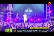 Fans de Justin Bieber hicieron cola en estadio Nacional por concierto de este miércoles