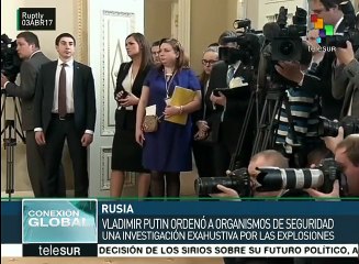 Putin expresó sus condolencias y aseguró que se investigará explosión