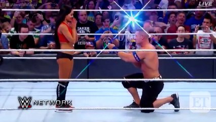 WWE Star John Cena Proposes to Longtime Girlfriend Nikki Bella at WrestleMania 3