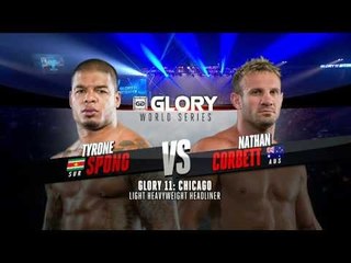 GLORY 11 Chicago - Tyrone Spong vs. Nathan Corbett (Full Video)