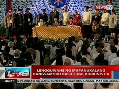 NTVL: Lengguwahe ng ipapanukalang Bangsamoro Basic Law, kinikinis pa