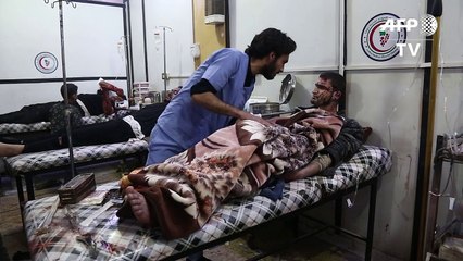 Syrie: une région rebelle près de Damas bombardée, 28 morts