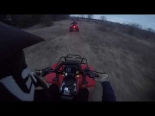 Early Spring Evening ATV Ride- Late March GoPro Trail Action!