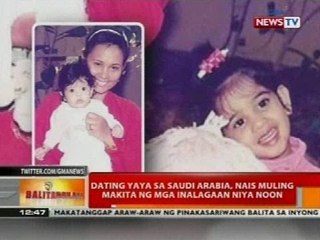 BT: Dating yaya sa Saudi Arabia, nais muling makita ng mga inalagaan niya noon