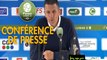Conférence de presse RC Strasbourg Alsace - FC Sochaux-Montbéliard (-) : Thierry LAUREY (RCSA) - Albert CARTIER (FCSM) - 2016/2017