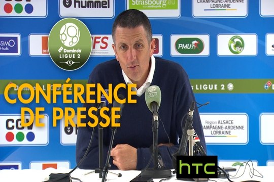 Conférence de presse RC Strasbourg Alsace - FC Sochaux-Montbéliard (-) : Thierry LAUREY (RCSA) - Albert CARTIER (FCSM) - 2016/2017
