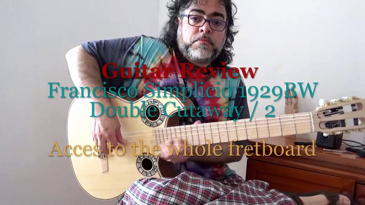 Cutaway vs "Cutaway" guitars /Reach the whole fret-board AG Simplicio 1929 bw (new flamenco guitars)