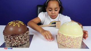 BASHING 2 Giant Surprise Chocolate Candy Cakes - Real Food Fi