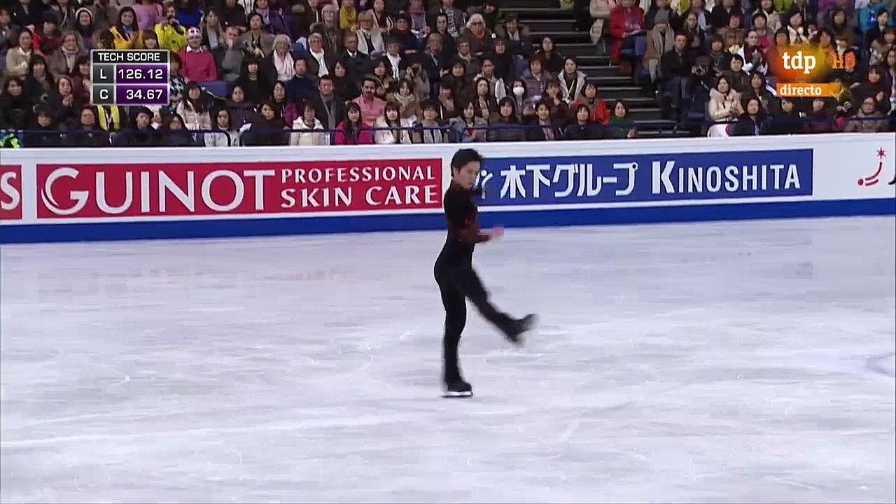 Shoma Uno (JPN). FP. WC Helsinki 2017