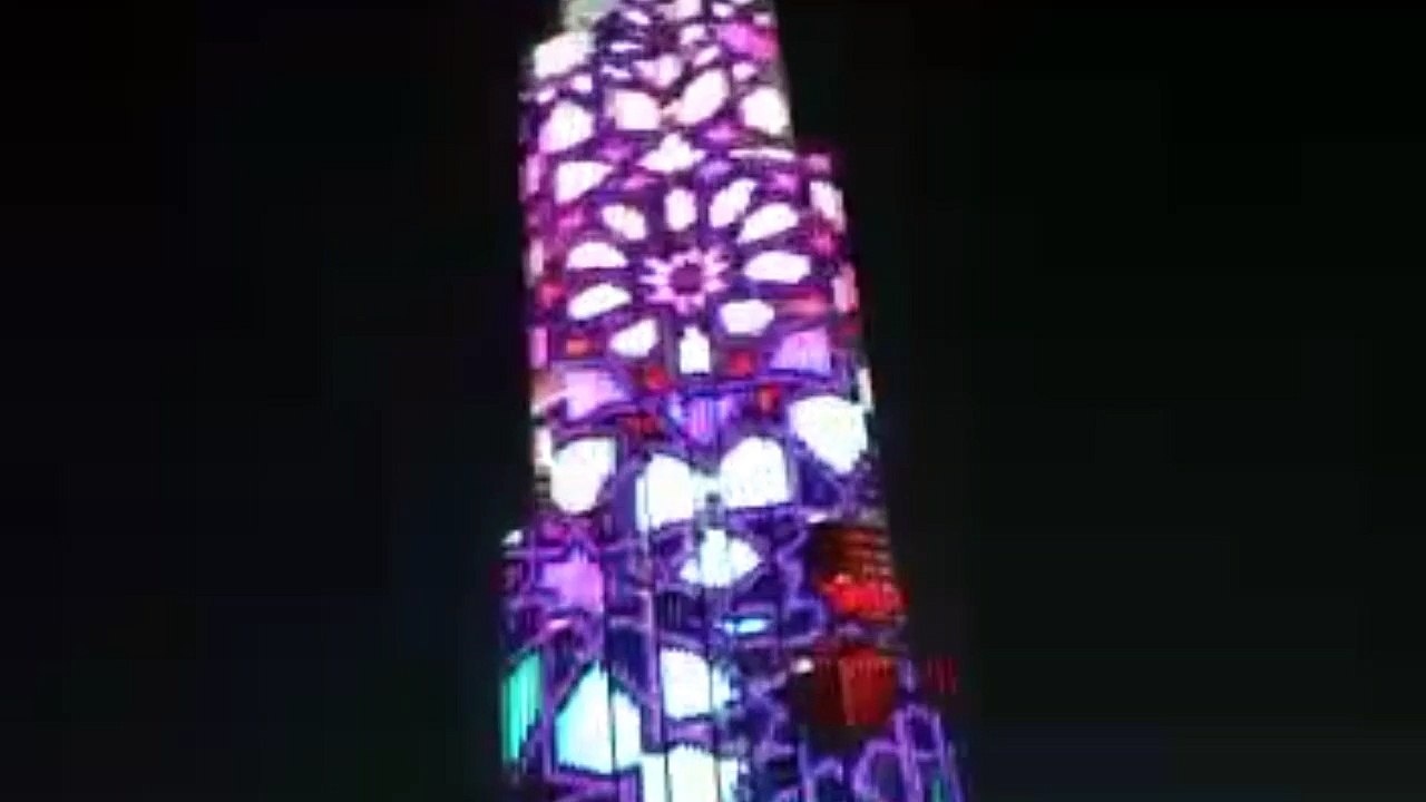 Dancing Lights at THE BURJ.....