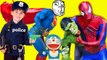 Spiderman & Baby Police Catch Theft Superman Hulk ✦  Superman & Hulk rob Doraemon Toy of Anna Fun