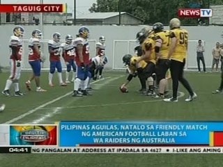 Pilipinas Aguilas, natalo sa friendly match ng american football laban sa WA Raiders ng Australia