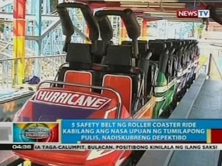 5 safety belt ng roller coaster ride sa Gensan, nadiskubreng depektibo