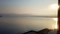 hot springs morning view superd view japan hokkaido toya lake