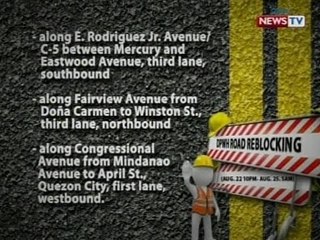 SONA: Waze traffic update, road reblocking