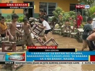 BP: 5 barangay sa bayan ng Kiamba, Sarangani, nakaranas ng flashflood
