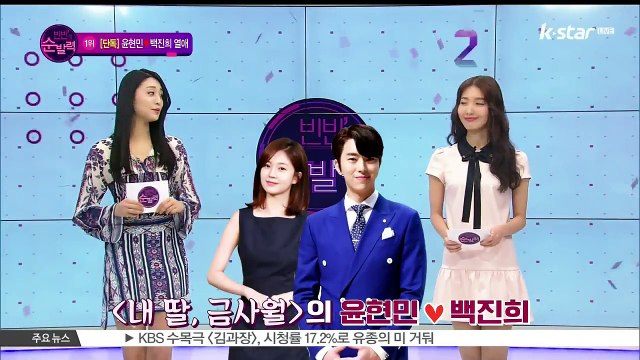 [빈빈의 순발력] 1위 단독] 윤현민-백진희 데이트 포착