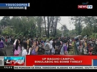 NTVL: UP Baguio Campus, binulabog ng bomb threat