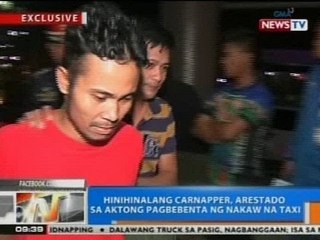 NTG: Hinihinalang carnapper, arestado sa aktong pagbebenta ng nakaw na taxi sa Pampanga