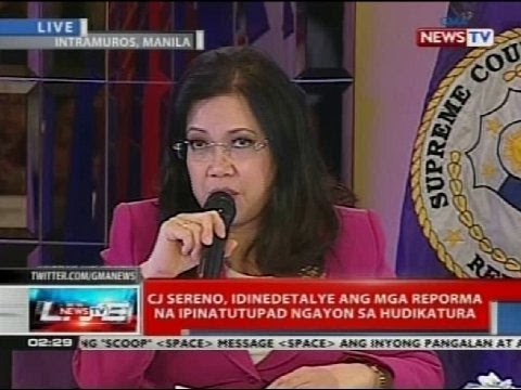Forum ni Supreme Court Chief Justice Maria Lourdes Sereno kasama ang mga miyembro ng media