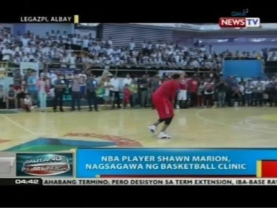 NBA player Shawn Marion, nagsagawa ng basketball clinic sa Legazpi City, Albay