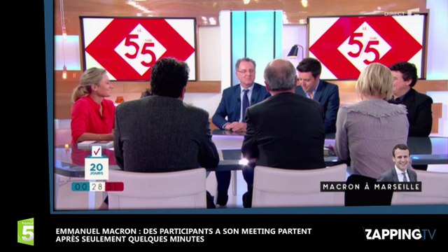 Emmanuel Macron : des participants à son meeting partent après seulement quelques minutes (vidéo)