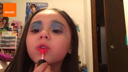 Fabulous Four-Year-Old's Makeup Routine