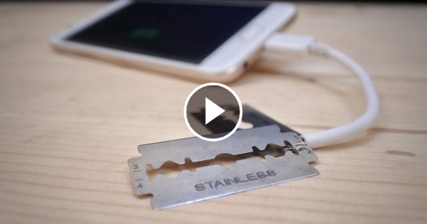 CHARGE YOUR PHONE USING BLADES - Incredible