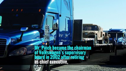 Mr. Piëch will remain a member of the Porsche Holding supervisory board at least until the transfer of shares is complete, the company said.