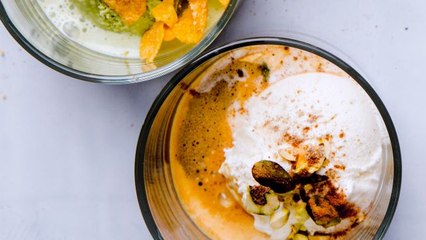 Spiced Coffee Affogato with Ice Cream