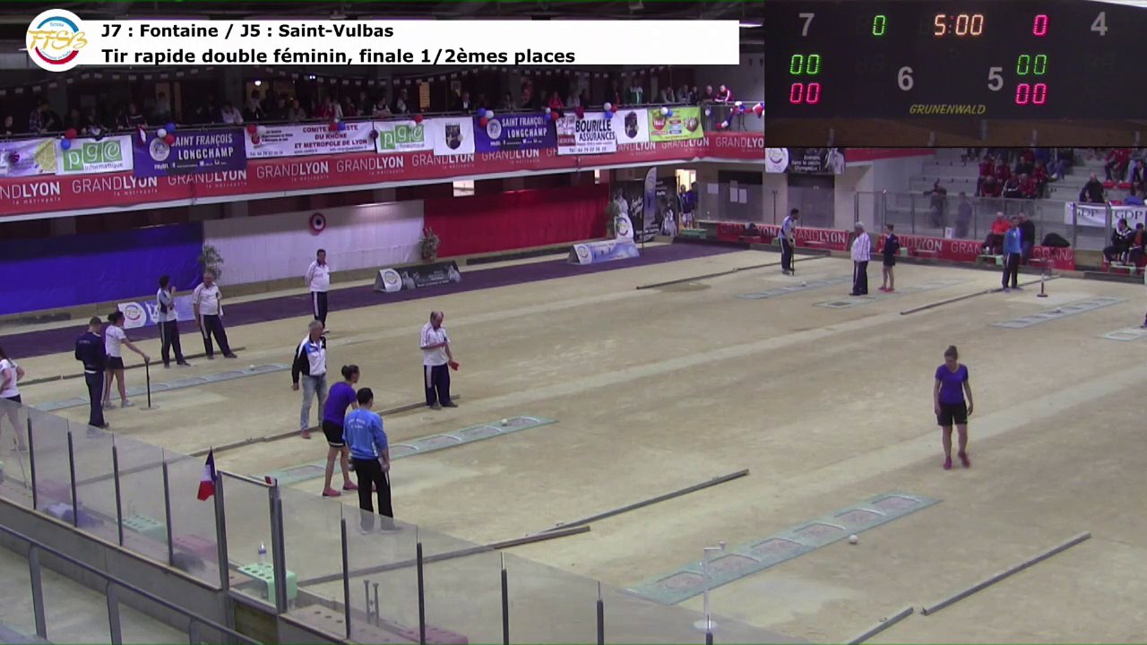 Finale 1 et 2 ème places,  tir rapide en double féminin, France Tirs, Dardilly 2017