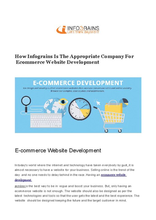Ecommerce Website Development
