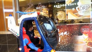 TODDLER FOR KIDS WITH SPIDERMAN  Cars Games Drive helicopter with Spiderman funny kids video