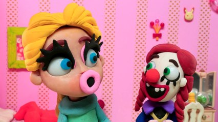 Elsa Beauty Channel _ Make-up Tutorial FAIL Play Doh Frozen Stop